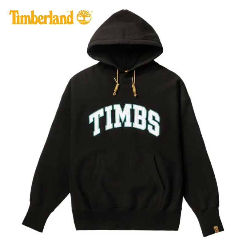 Timberland添柏岚男士户外加绒保暖运动休闲连帽卫衣套头衫A2NS4