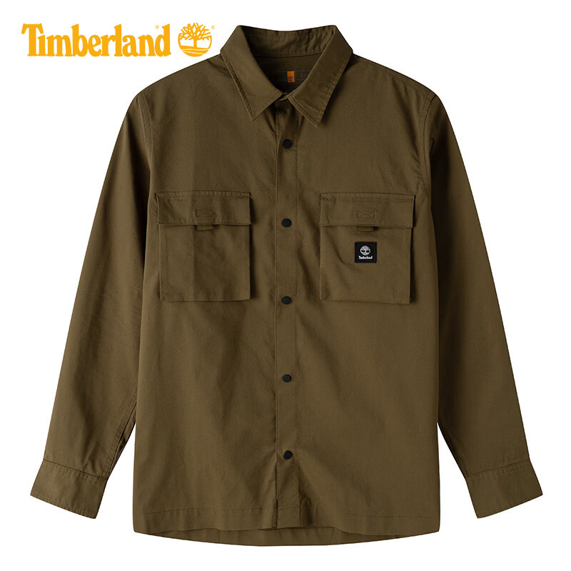 Timberland添柏岚男士户外休闲宽松舒适长袖衬衫外套夹克A68WU