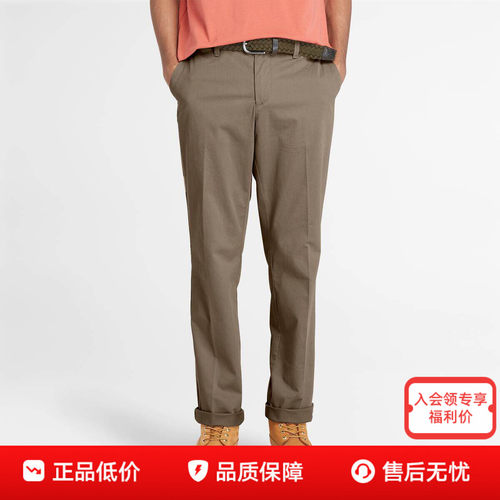 Timberland添柏岚男裤户外舒适棉质商务通勤休闲裤工装长裤A2BZA