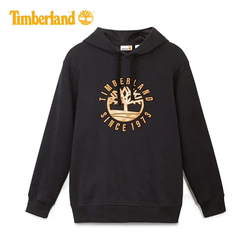 Timberland添柏岚男士户外加绒保暖运动休闲连帽卫衣套头衫A696K
