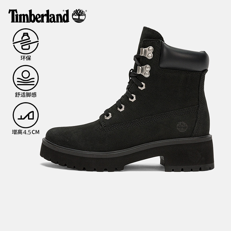 26新款Timberland添柏岚女鞋户外真皮厚跟高帮6寸靴马丁靴A5NYY