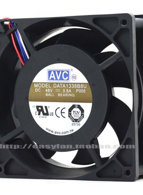 13厘米 DATA1338B8U 48V 0.5A 13CM 13038 双滚珠散热风扇