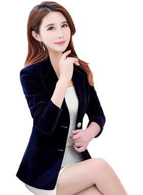 长袖西装女外套小西服修身上衣