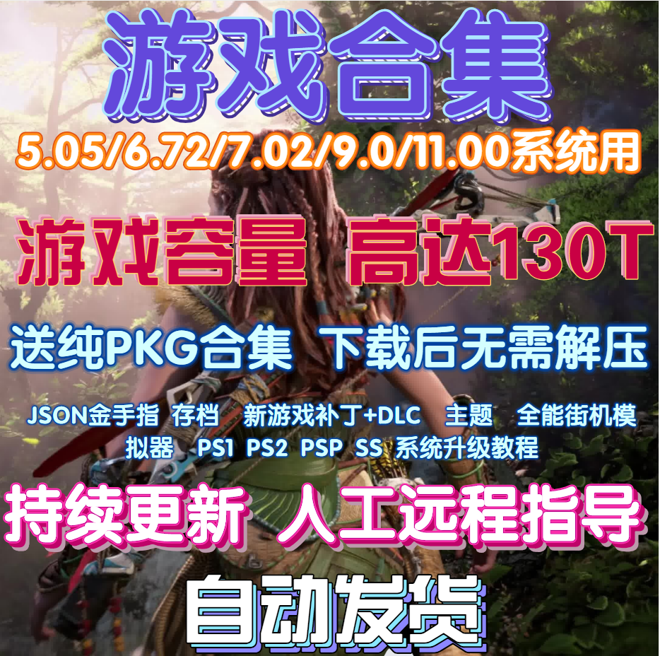 PS4金手指游戏PKG合集 折腾5.05/ 6.72 / 9.0 /11.00游戏合集下载