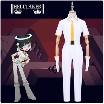 地狱把妹王cos Helltaker 好奇天使 阿撒泻勒 Cosplay服装