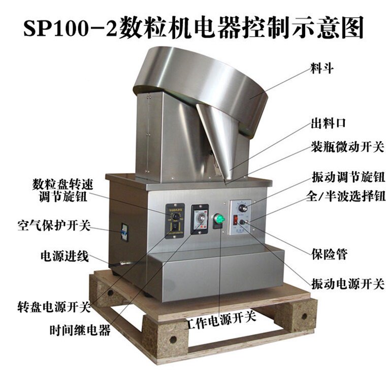 包邮改进型sp100-2半自动软硬胶囊数粒机数粒装瓶机数粒机片剂
