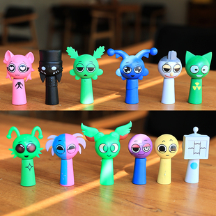 节奏盒子新角色拉链可乐哥手办琪琪布巴卡西儿童新款玩具礼物公仔