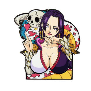 海贼王女帝胸针航海王汉库克徽章 潮设会原创 金属冰箱贴周边饰品