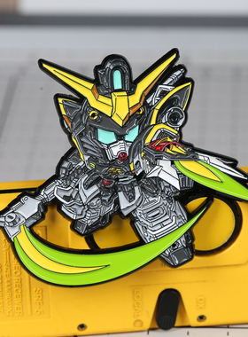 潮设会自制 SD高达系列胸针冰箱贴 RX78海盗徽章强袭死神别针车贴