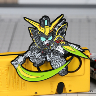 SD高达系列胸针冰箱贴 潮设会自制 RX78海盗徽章强袭死神别针车贴