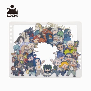 罗小黑战记2大家围圈圈透卡打卡棒拍照板大电影周边拍摄道具收藏