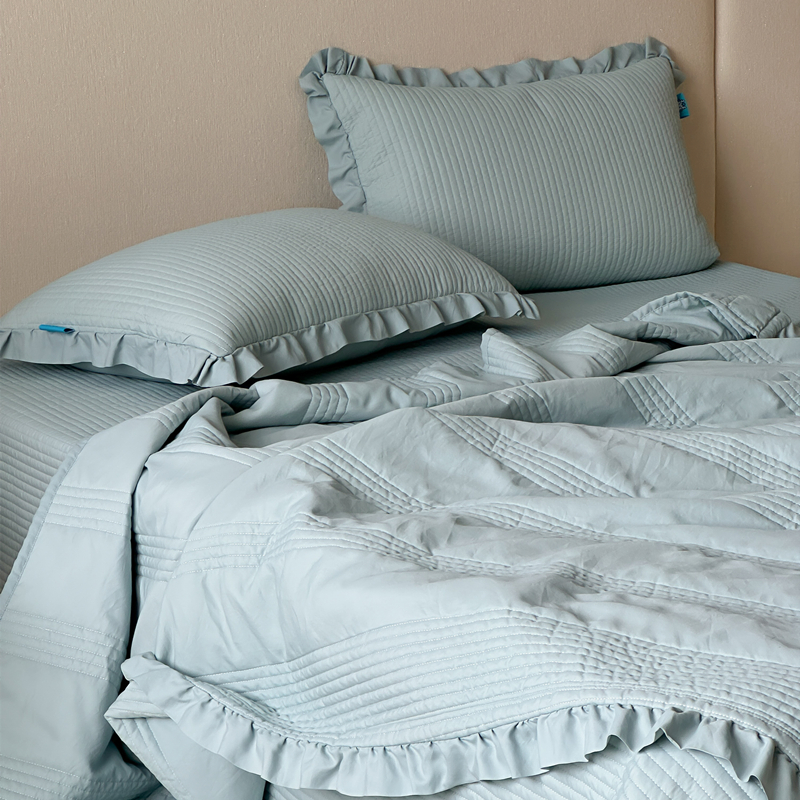 夏天床蓋夏被四件套可水洗空調被