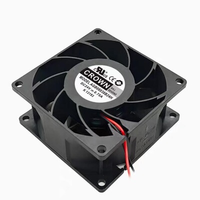 全新原装惯展AGB08038B24H/U 8038 24V 0.75A/0.9A变频器散热风扇