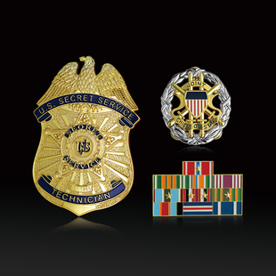 美国金属大徽章军迷老鹰胸章航空参谋长联席调查保安制服礼服纪念
