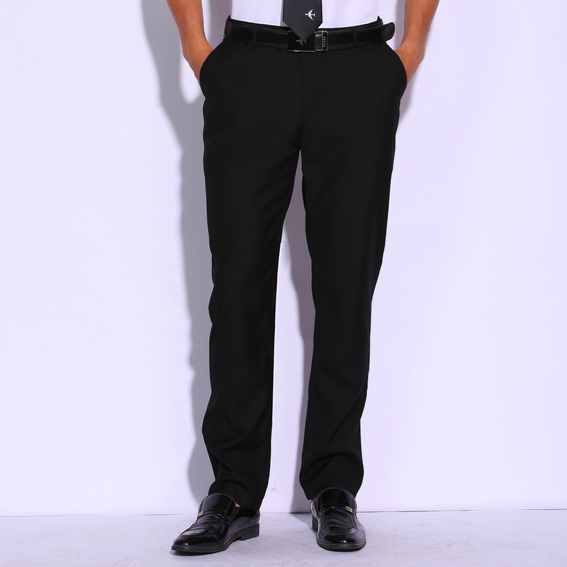 航空飞行员机长裤子制服男竹纤维直筒西裤黑色蓝色可调松紧厚款簿