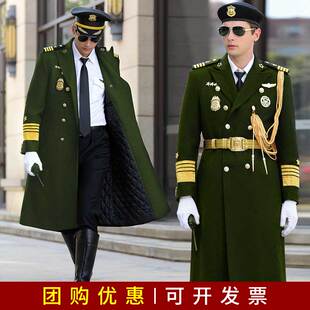 保安大衣形象岗礼宾服羊毛呢工作服保安秋冬季服装套装制服加厚长