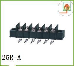环保铜JFF25RM-7.62弯脚栅栏式接线端子连接器黑色端子台KF25SM