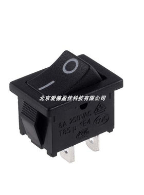 台湾进口宏聚船型开关MR-1-110-C5N 2脚银触点翘板开关15mmX21mm