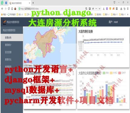 python django mysql大连房源分析推荐系统源码+数据库脚本+项目