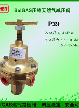 BelGAS天然气P39一级高压调压阀燃气稳压器P39压缩天然气调减压阀
