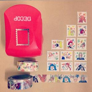 邮票现货！日本decop立体浮雕压花器MOMO秦女神同款多款选DIY手帐
