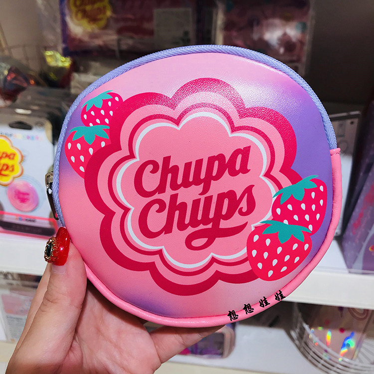 现货日本珍宝珠Chupa Chups草莓樱桃环保袋收纳袋购物袋挂件包挂