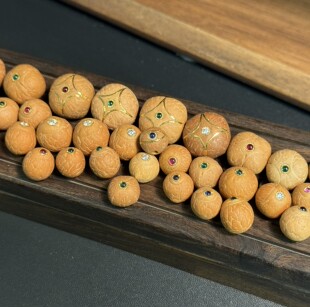 尼泊尔佛眼凤眼龙眼麒麟眼镶嵌手工佛塔文玩念珠佛珠定制男女士