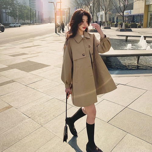 主推秋装新款韩版中长款风衣