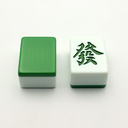 家用手搓麻将牌单个1只竹丝花纹
