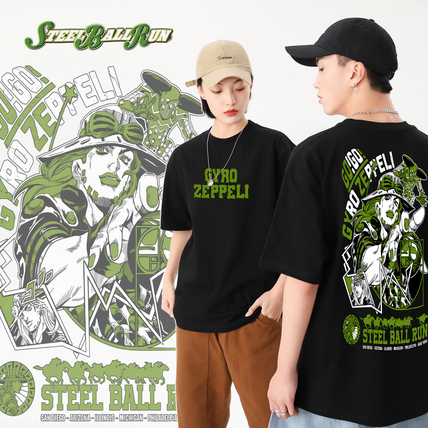 JOJO的奇妙冒险衣服飙马野郎T恤