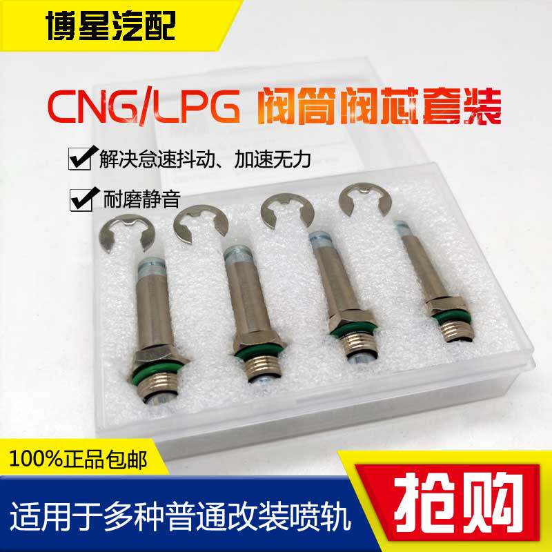 CNG天然气液化气喷轨修理包阀筒阀芯弹簧共轨维修配件油改气喷轨