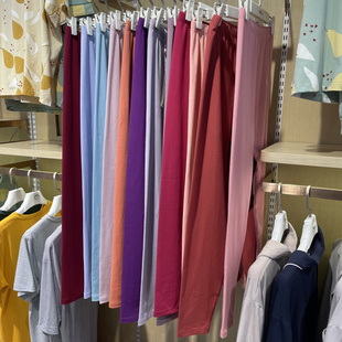 新一系YI67831新1系新款女士棉莱卡纯色舒适弹力单条秋裤线裤纯棉