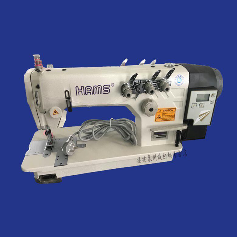 全新 链式三针3800工业电动缝纫机 链式双针 后浪机