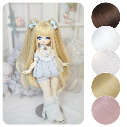 +现货+ 〓forU〓【凛】DD/BJD假发 1/6 1/4 娃用手改毛 ◇双马尾