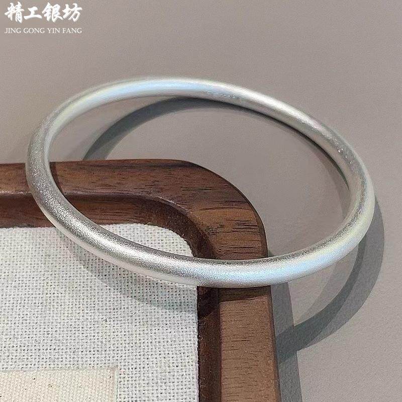 精工银坊足银古风镯子送闺蜜礼物图片