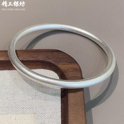 精工银坊足银古风镯子送闺蜜礼物