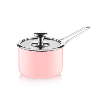 sohome圣邦进口珐琅不锈钢单柄奶锅搪瓷锅燃气灶电磁炉通用