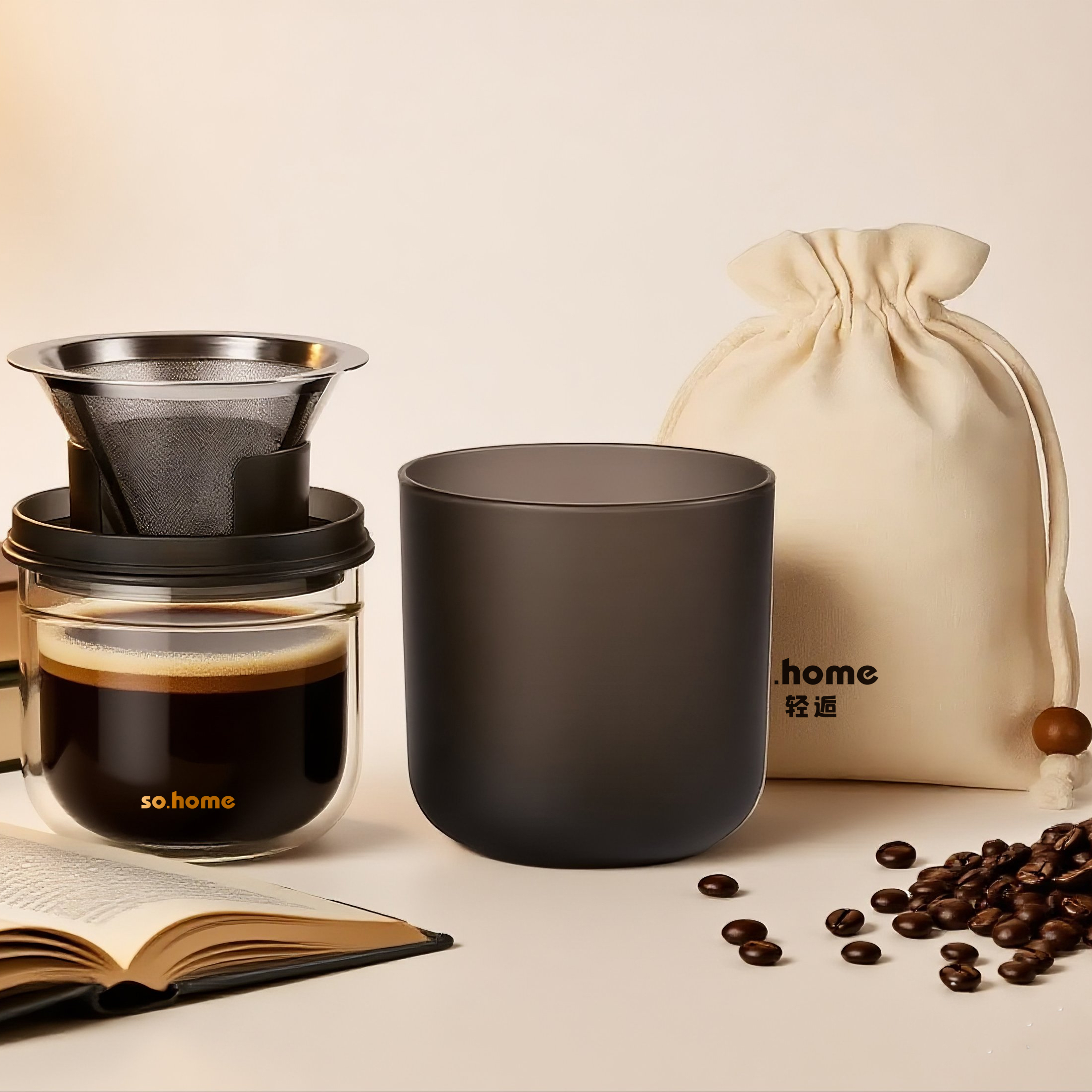 组合家用滴漏式便携免滤纸迷你