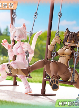 【Hpoi现货】青岛社 KEMOPLA 高曼尼猫 日本狼 机娘 模型可动手办