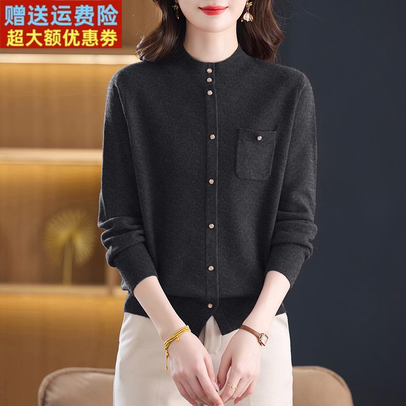 半高领新款100%纯羊绒衫女套头毛衣秋冬时尚显瘦减龄羊毛打底衫女