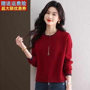 2025春装新款小个子毛衣女外套时尚短款宽松针织开衫配裙子的上衣