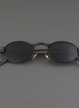 圆脸欧美复古风蹦迪酒吧太阳眼镜