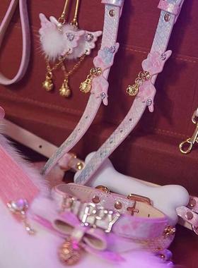 套装项圈蟒蛇琼师闪光可刻字可爱