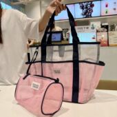 新款 网纱化妆包大容量高级感手提多功能分区旅行洗漱包收纳女便携