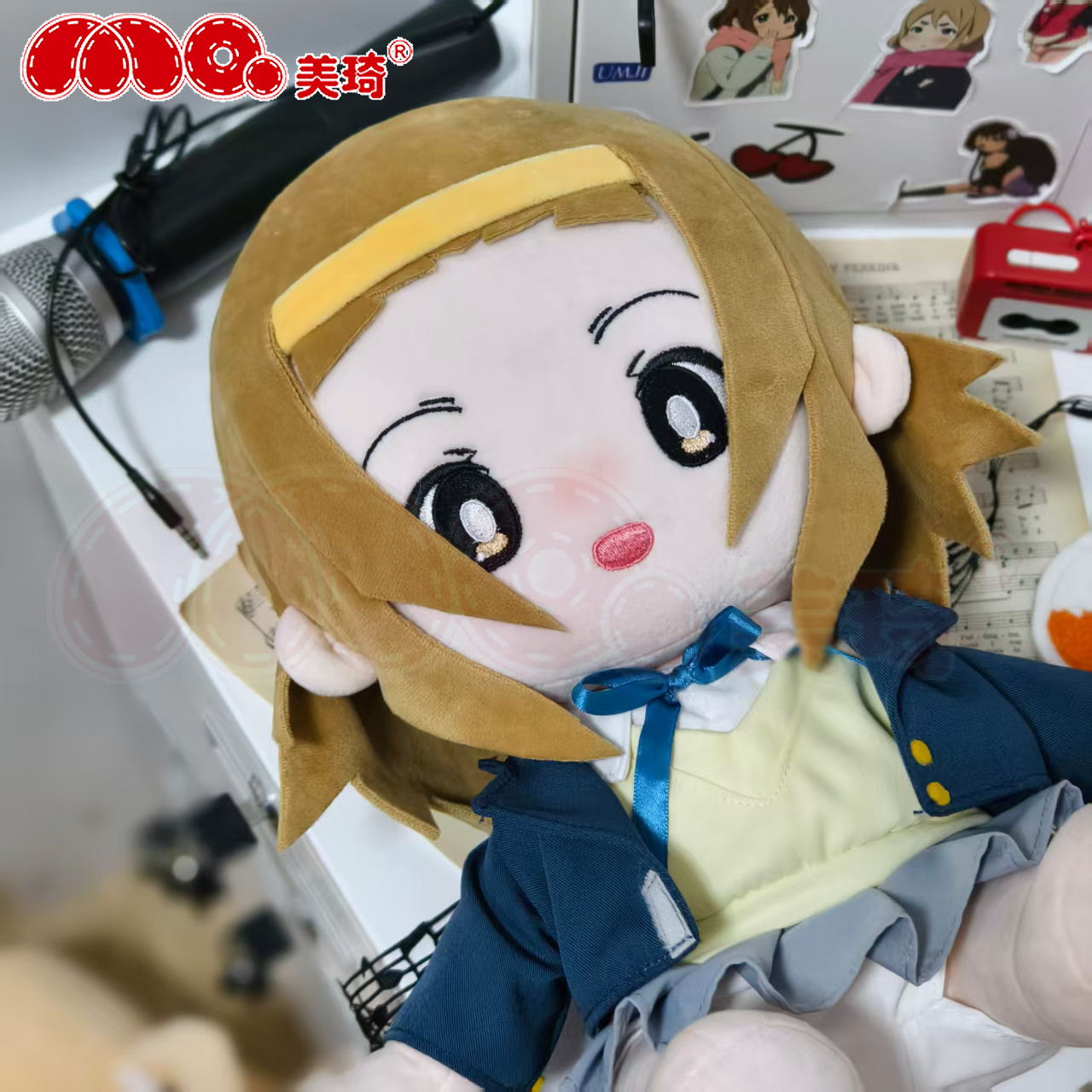 美琦动漫轻音少女周边棉花娃娃田井中律玩偶公仔二次元毛绒玩具