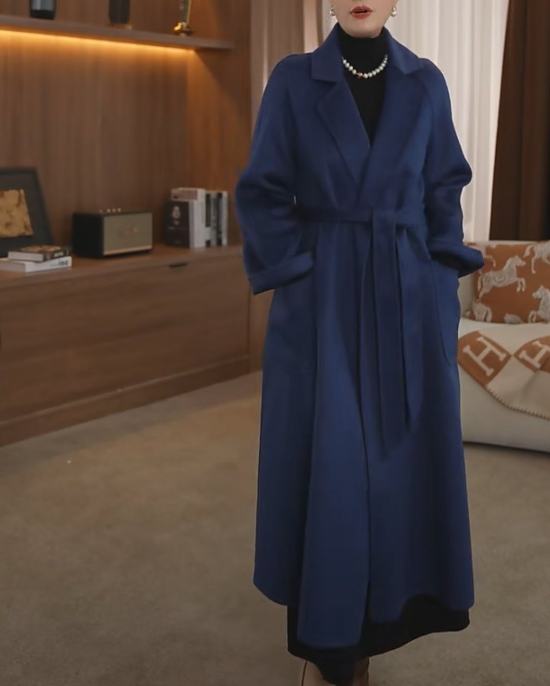 贝源M家明星同款水波纹双面羊绒大衣女长款羊毛毛呢外套女,女装/女士精品,毛呢外套,淘宝优惠券,粉丝福利购,淘宝优惠卷