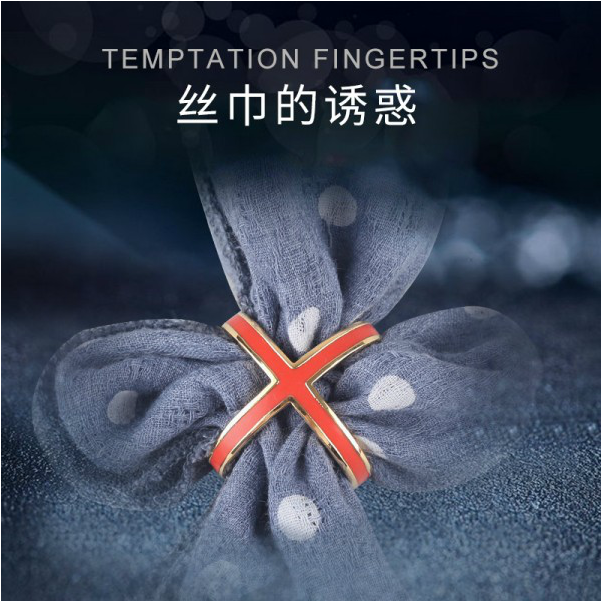 百搭风两用韩版高档配饰丝巾扣