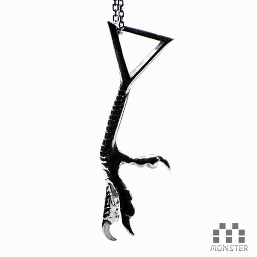 波兰暗黑品牌Macabre Gadgets 鸟爪项链设计感饰品朋克金属潮人