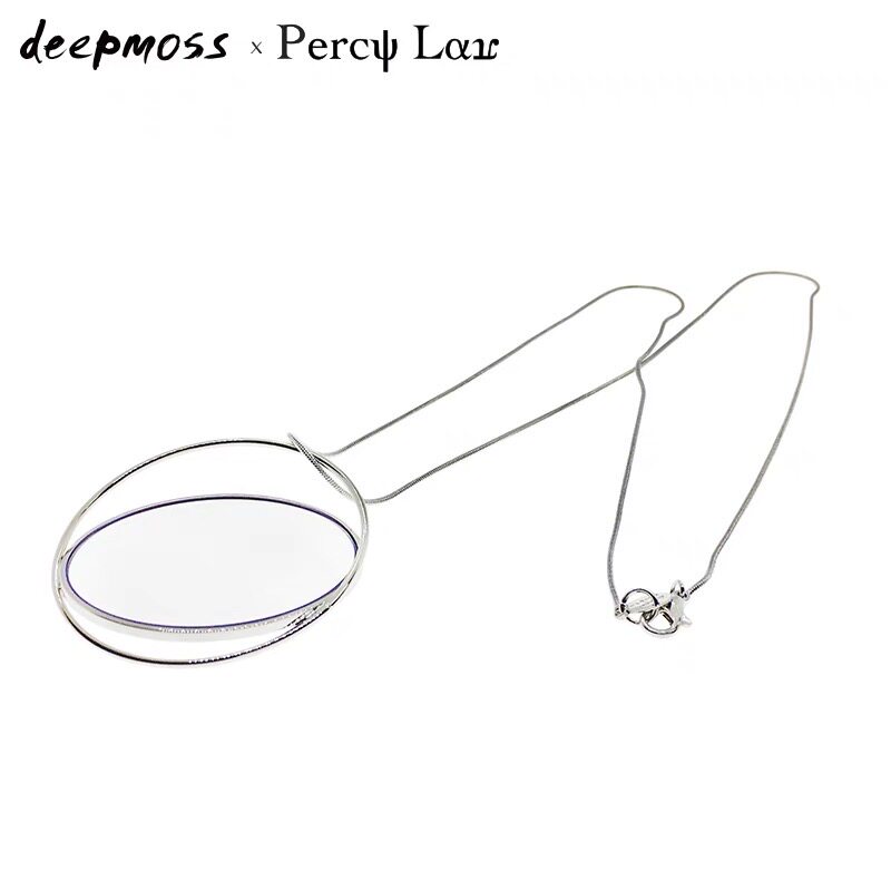 【PERCY LAU X DEEPMOSS合作款 】925银18k星环造型项链明星同款
