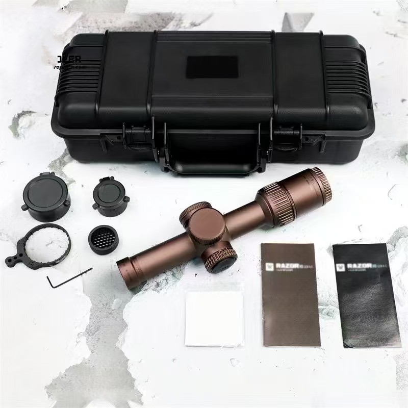 剃刀6倍夜视薄壁瞄i准器高清十字望远镜8倍i镜模型弹弓玩具观鸟镜